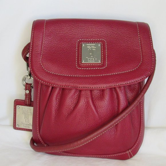 Tignanello Bags Tignanello Red Leather Crossbody Purse Bag Poshmark